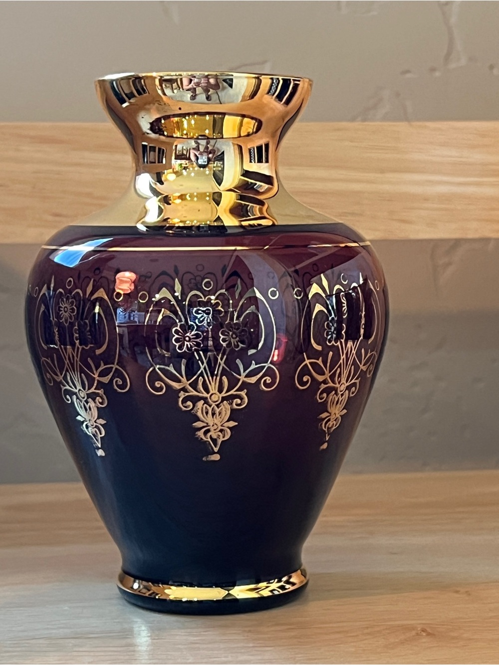 Laguna Murano Glass Venezia Bud Vase - Amethyst